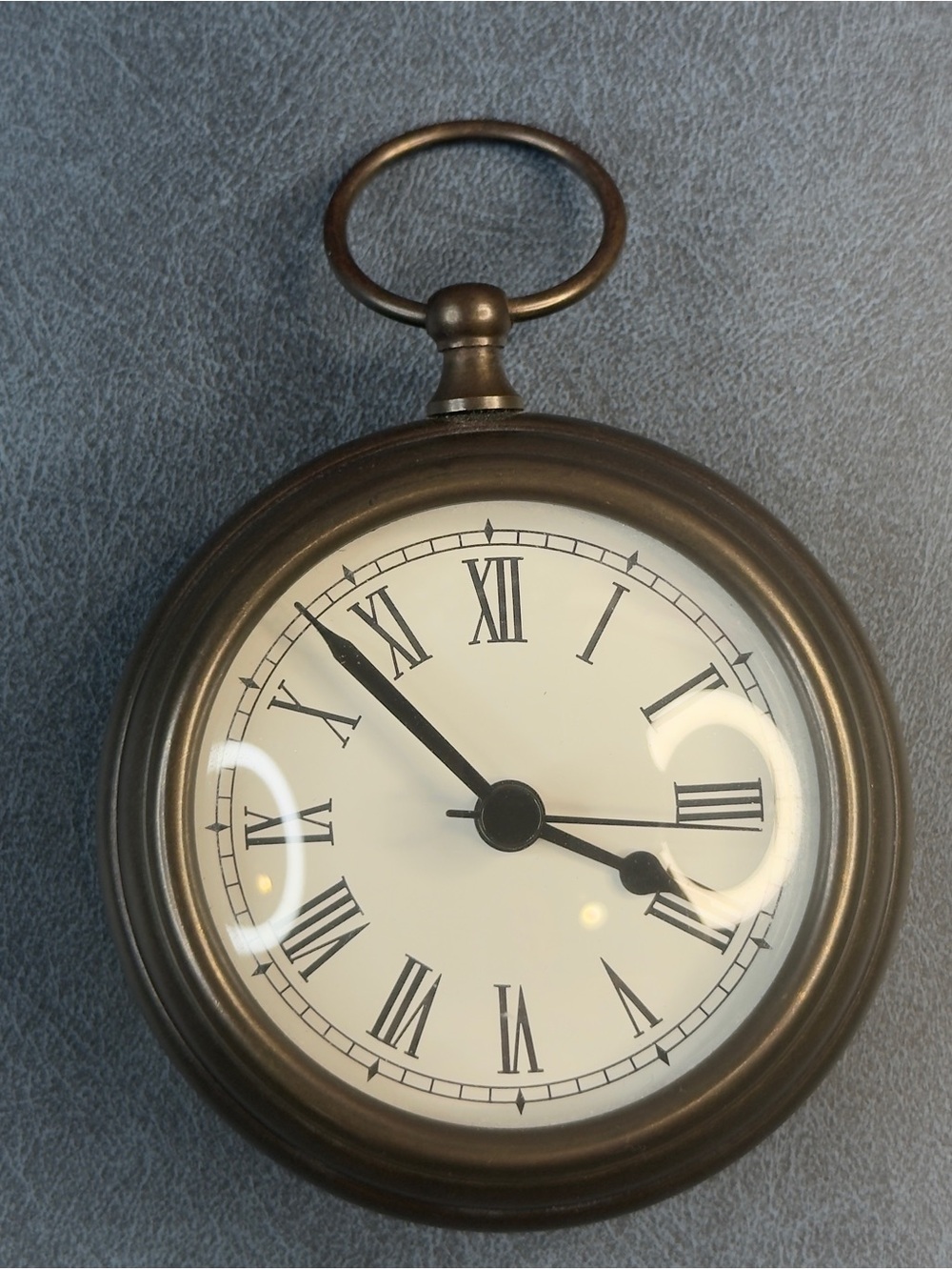 Inspired Pottery Barn Jumbo Pocket Watch Style 3 3/4" Tabletop Clock